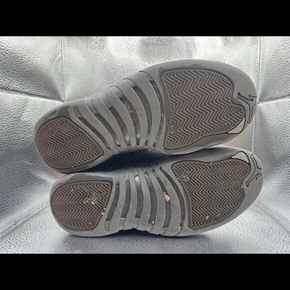 Size 8.5 - PSNY x Air Jordan 12 Retro Grey Jumpman Athletic Shoes 130690-003 - Picture 12 of 13